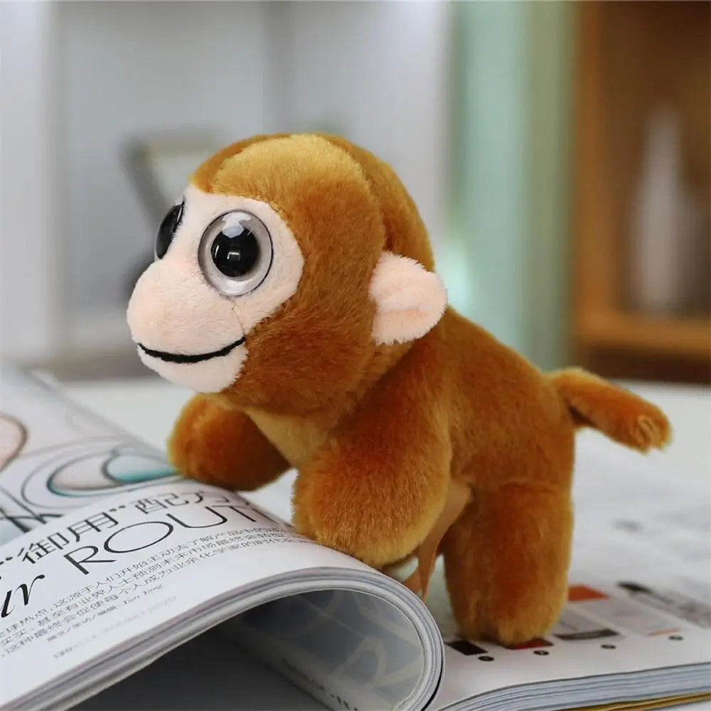 Stuffed Animals Magnetic Shoulder Plush Raccoon Clip on Shoulder Plush Doll Cute Vivid Decorative Animal Plush Toy Kids Gift
