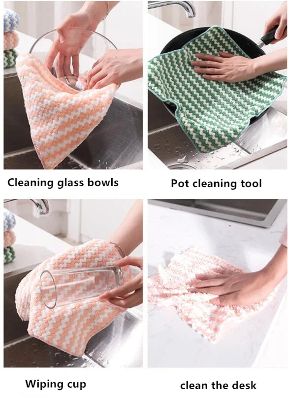 Toalla de Microfibra para Cocina – Absorbente, Antiadherente y de Secado Rápido