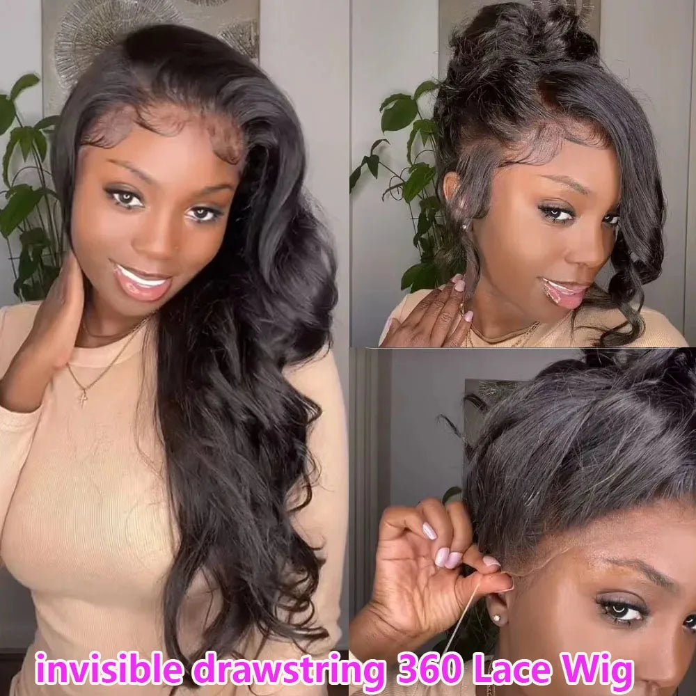 360 HD Body Wave Glueless Wig
