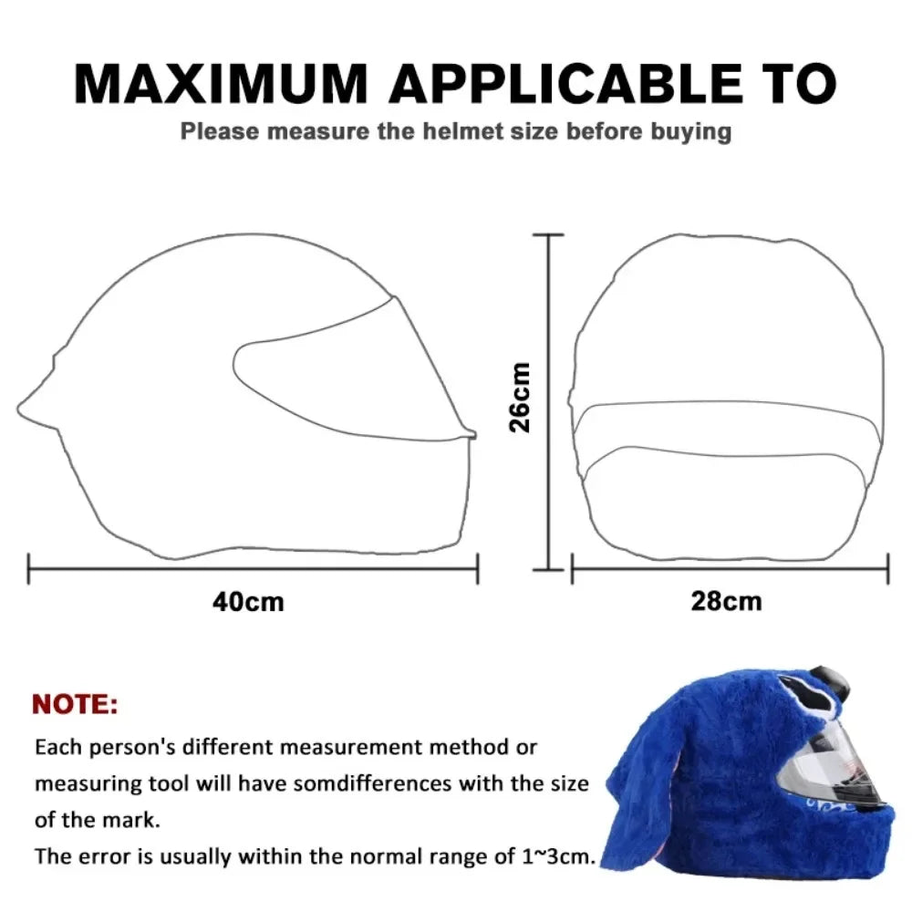 Christmas Motorcycle Helmet Cover Santa Claus Hat Full Face Funny Plush Motorcycle Helmet Decorative Motorcycle Ski Accessories