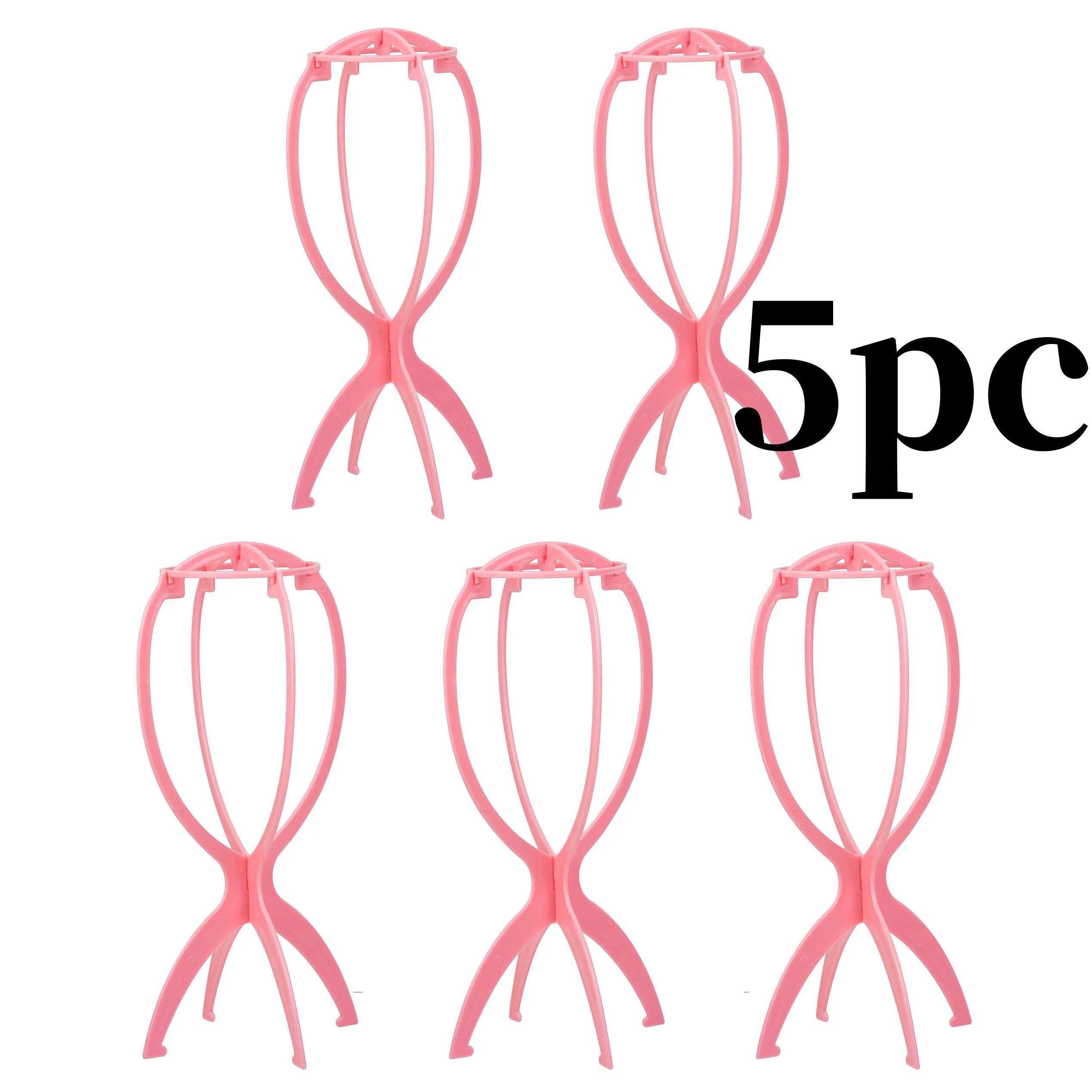 10pcs Wig Stand Durable Easy Assembly Wig Cap Holder Portable Plastic Hair Hat Displaying Stand Ideal for Home Salon Travel Use