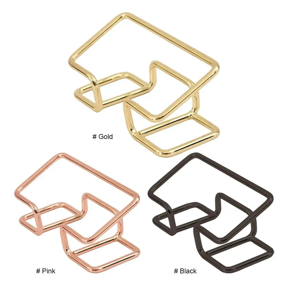 Business Card Display Holder Metal Desktop Minimalist Organizer for Office Countertop