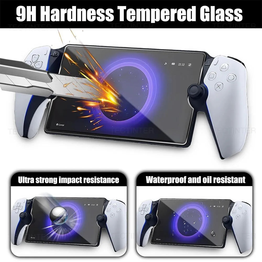1/2 Packs Tempered Glass Screen Protector for PlayStation PS5 Portal Handheld Anti-Scratch Protective Film Gaming Accessories