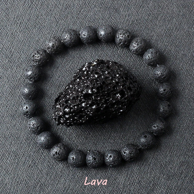 Pulsera de amatista genuina con cristales naturales para mujer, pulsera de amatista hecha de cuentas de piedra natural real, purificante para el cuerpo.