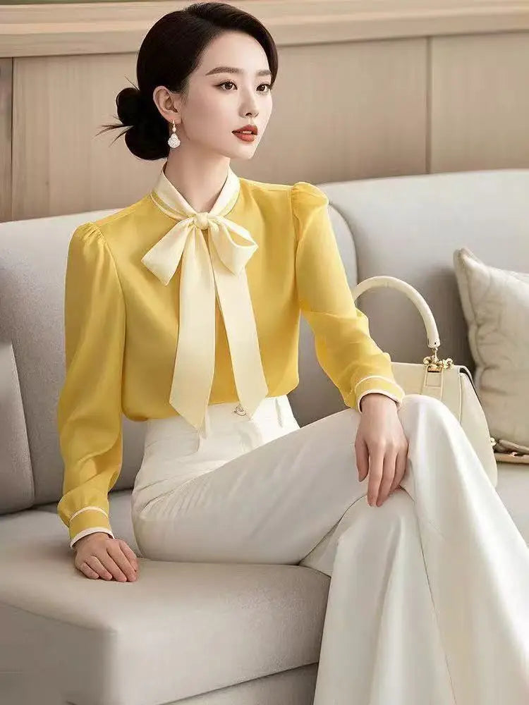 High Quality Tops and Pant 2 Pieces Sets for Women Wear To Work Office Summer  Elegant Office Professional Wide Leg Trousers