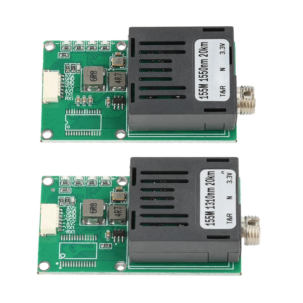 Dc 5.5-26V Ttl Optical Transceiver Module Drone Fc Rx/Tx/Av/Vcc/Gnd Fiber Optic Module Terminal Equipment Optical Terminal