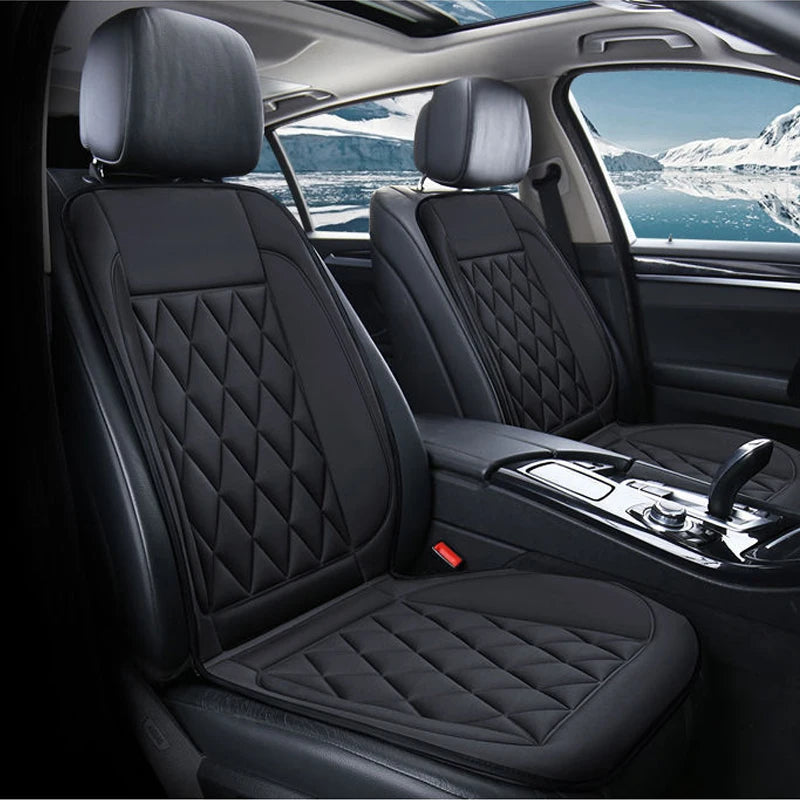 12V Heated Car Seats Cushion Winter Warmer Seat Heater Car Seat Heating Covers Car Accessories Heating Pads Universal