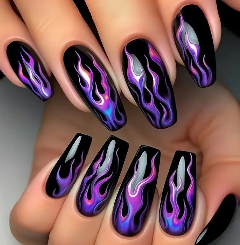 Dragon Gradient Stiletto Press-On Negler (24 stk)