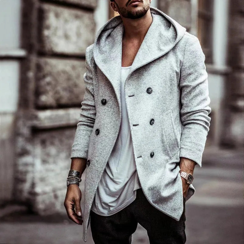 Men Fashion Jacket Male Spring Autumn Windbreaker Bomber Jacket Coats  Hooded Sweatshirt Outwear Jackets Mens Casual Tops