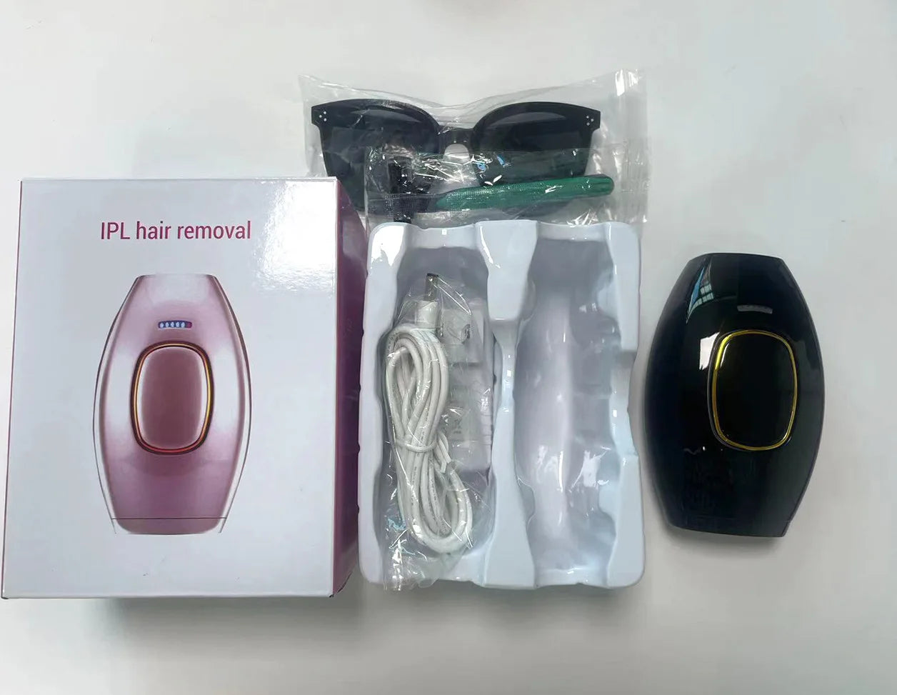 Depiladora Láser IPL Corporal para Bikini, Depilación Láser para Mujeres, Depiladora de Luz Pulsada Permanente, Depiladora Láser de Uso Doméstico