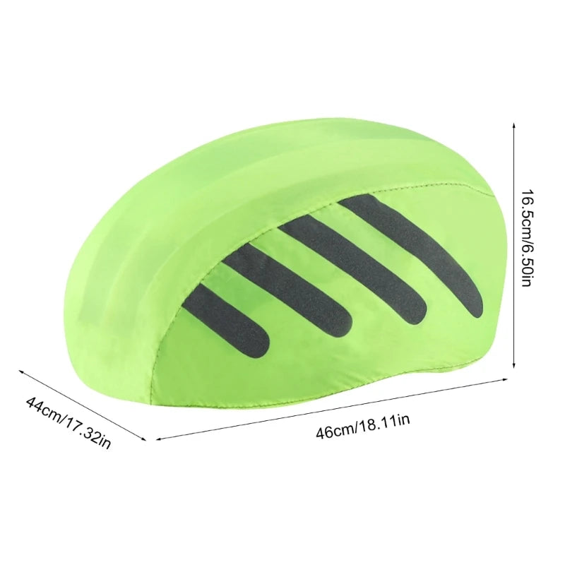 Cyclings Bicycles Helmets Rain Cover with Reflectives Strips Waterproofs Windproofs Bicycles Helmets Cover Cyclings Ride Gear