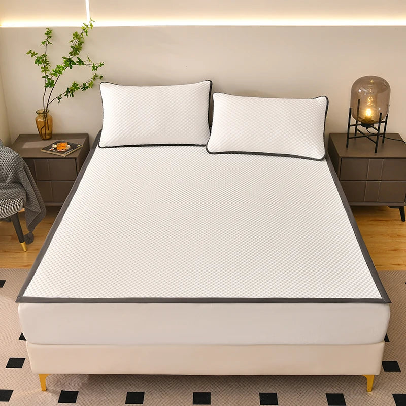 Cooling Mattress Smooth Air Condition Comforter Lightweight Cushion Cool Feeling Fibre Skin-friendly Breathable Mat Pad 1Pc