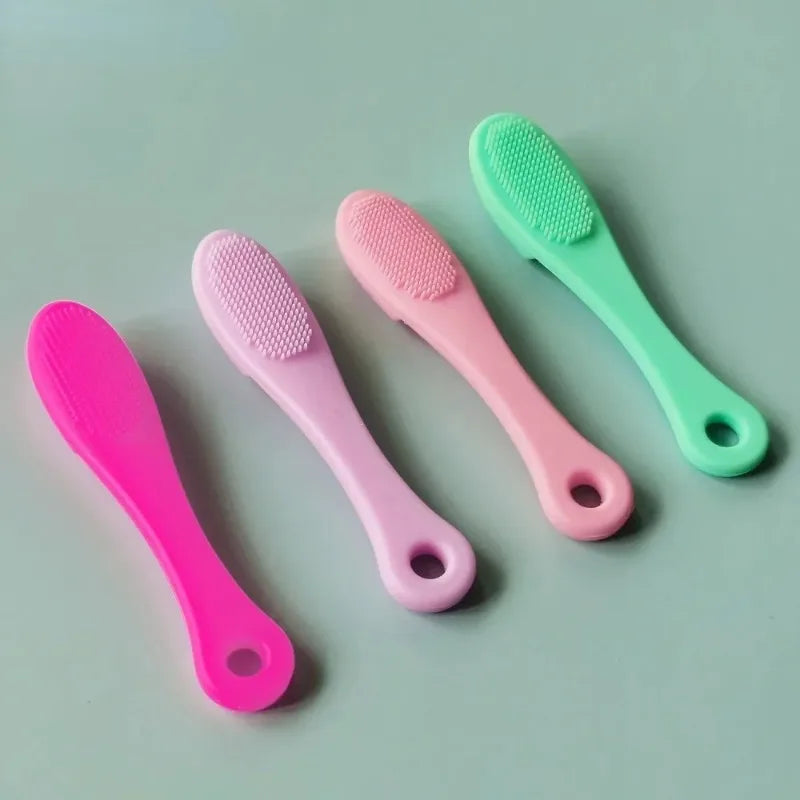 Finger Shape Silicone Face Cleansing Brush Facial Cleanser Pore Cleaner Exfoliator Face Scrub Washing Brush Women Skin Care Tool