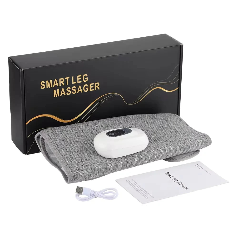 Electric Leg Massager Wireless Rechargeable Air Compression Leg Calf Massage for Relax Leg Muscles 360° Air Pressure Leg Massage