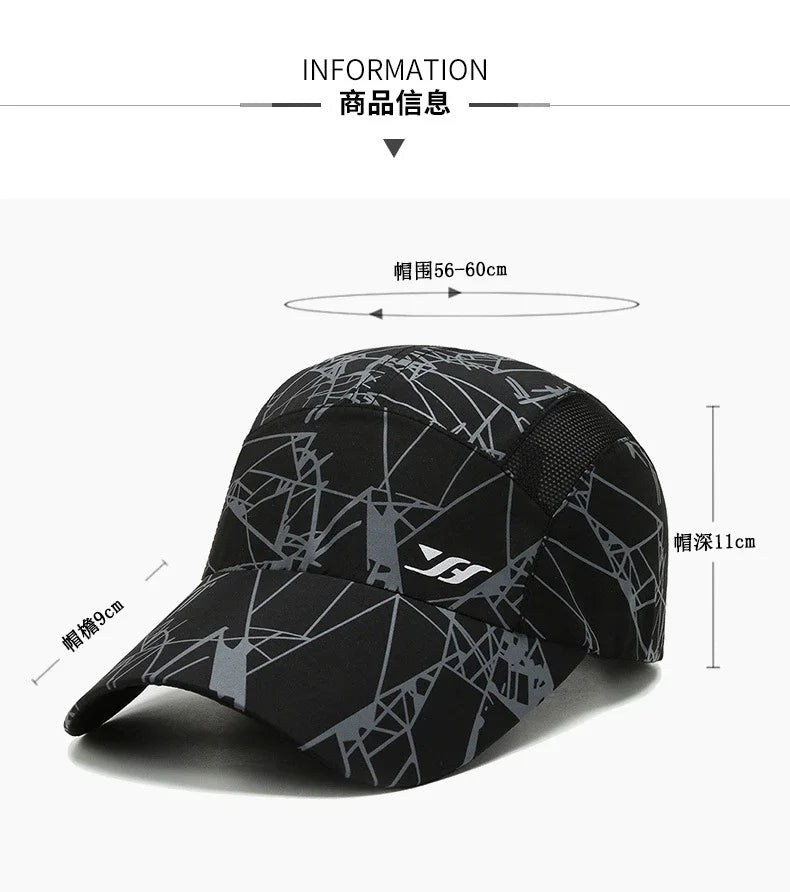 Spring Autumn New Fashion Baseball Cap Luxury Hat Women Fashion Street Sunbonnet Men's Casual Soft Top Cotton Quick Drying Hat