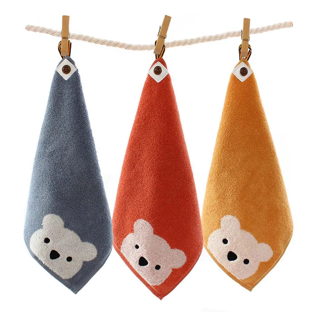 Hangable Soft Children Baby Newborn Kids Saliva Towels Handkerchief Face Towel Wipe Towels
