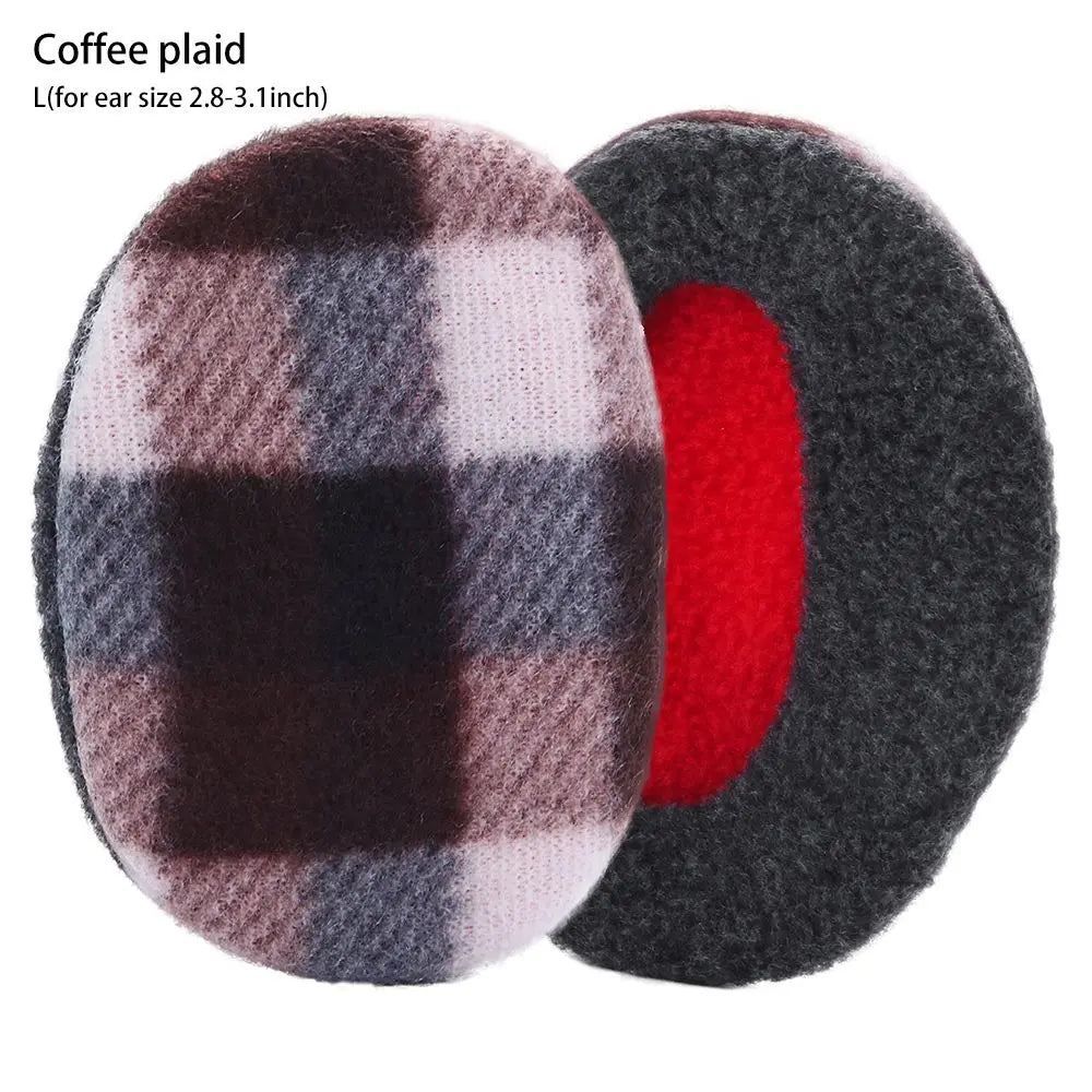 Bandless Ear Muffs Fleece Ear Muffs Thick Winter Windproof Warm Ear Covers Cold Weather Ear Warmer for Men Women