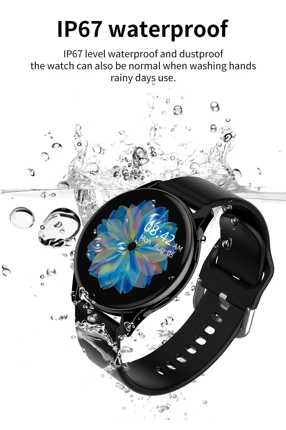 LIGE New Smart Watch Wireless Charging Smartwatch Bluetooth Calls Watches Men Women Fitness Bracelet Custom Watch Face +Box