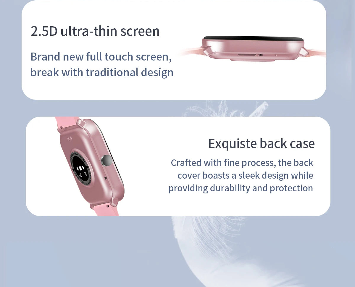 Reloj inteligente con pantalla grande de 2.01 pulgadas, cámara a prueba de agua, múltiples modos deportivos, llamadas Bluetooth, para hombres y mujeres, Smartwatch para Xiaomi