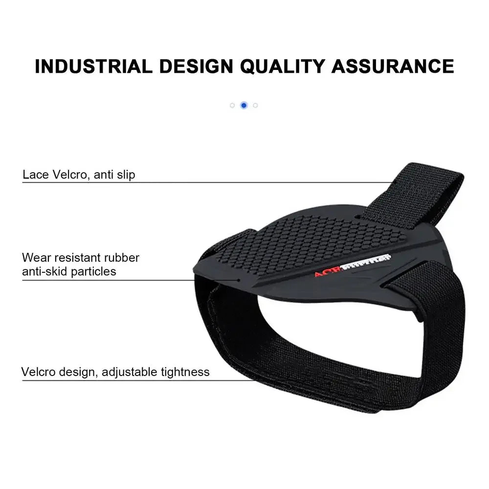 Anti-Slip Waterproof Motorcycle Gear Shifter Pad Cover for Men Durable Motocross Boot Protector Adjustable Shoe Guard Protection