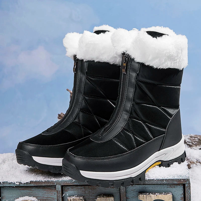 Bottes de neige d'hiver pour femmes – Chaudes, imperméables et antidérapantes