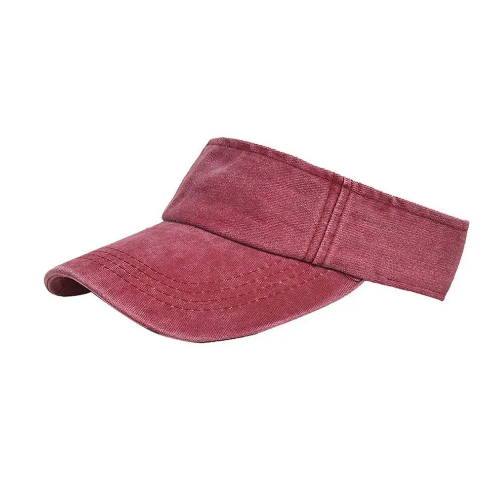 Fashion Men Women Sun Visor Casual Baseball Hat Adjustable Sports Hat Tennis Golf Sport Headband Summer Beach Cap