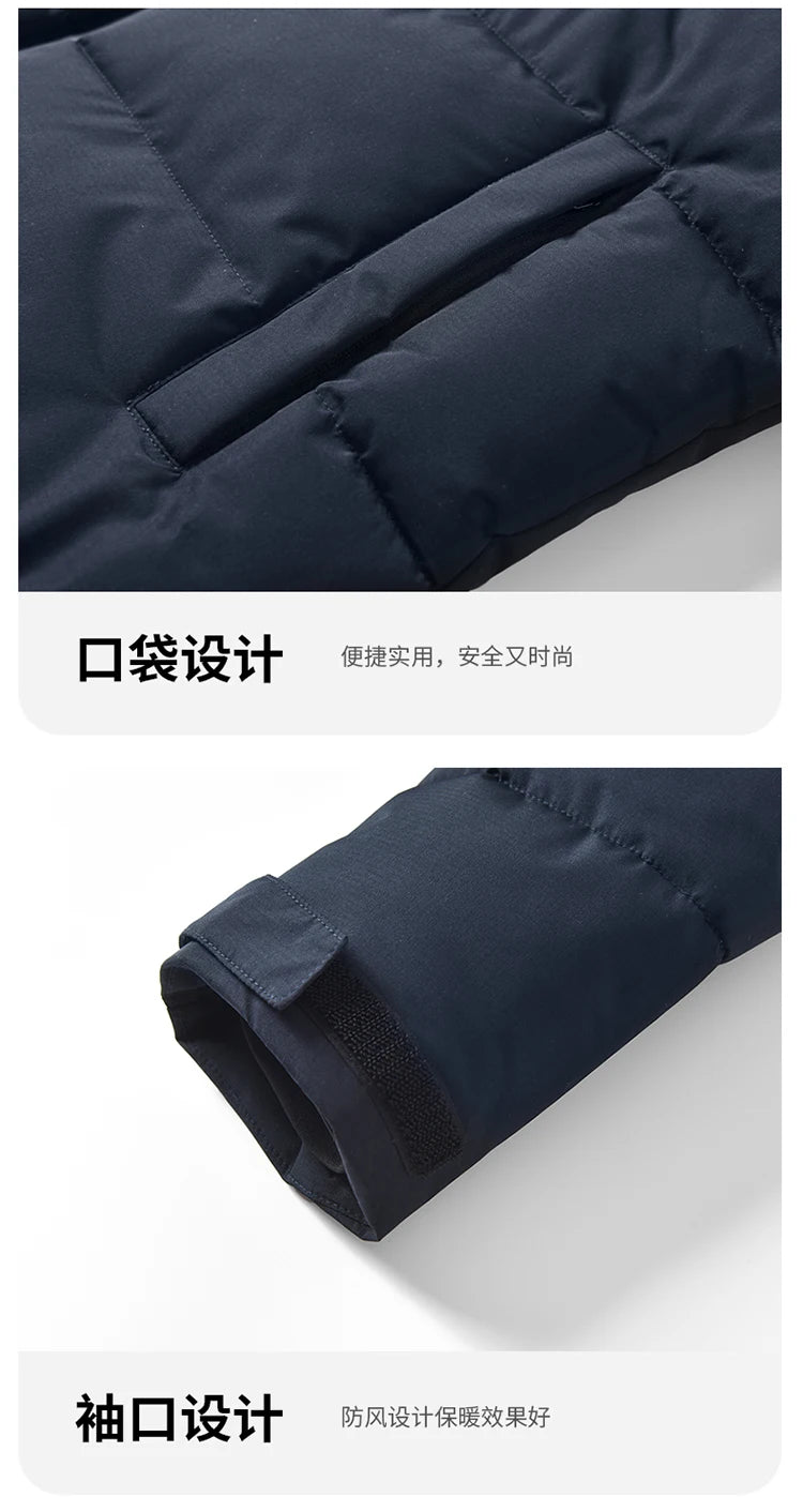 Men's Reversible Hooded Jacket  Winter Thermal Coat Waterproof Windproof Double Face Fleece Outerwear for Cold Weather  2025