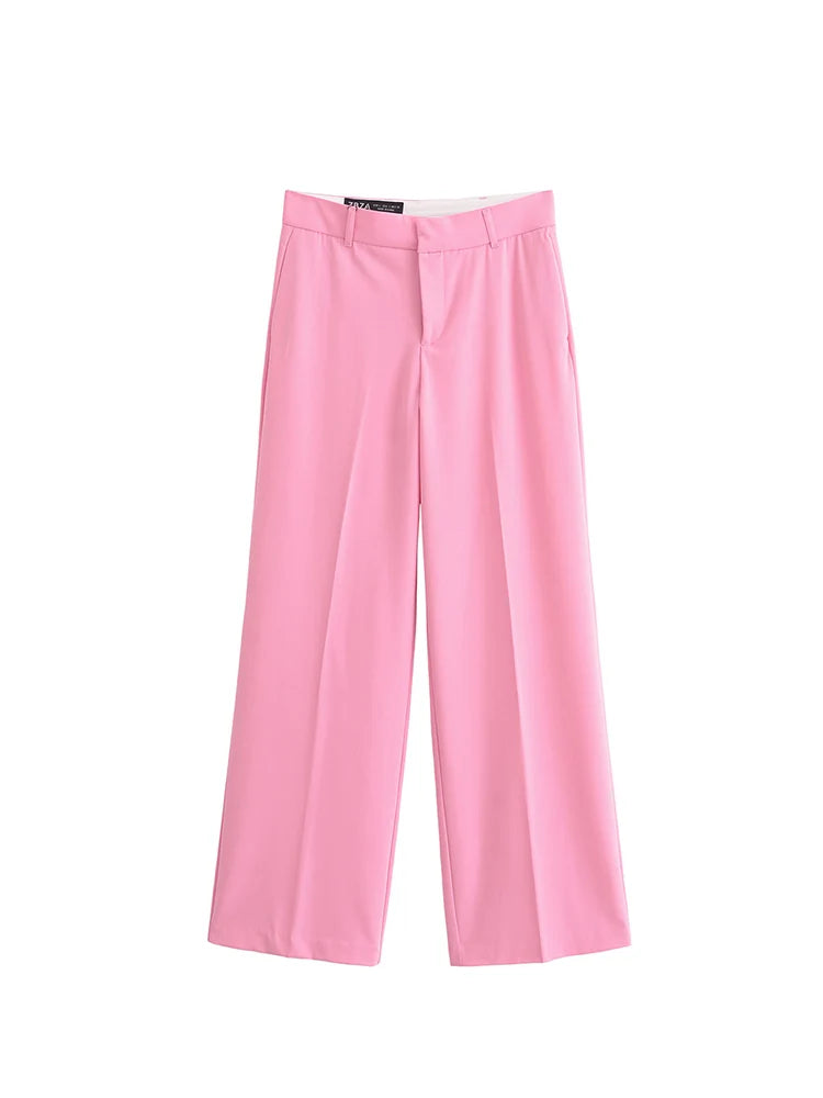 Women Summer Pant Suits 2-Pieces Sets Casual Solid Blazers Coats and Trousers Female Elegant Street Two Suit Clothing