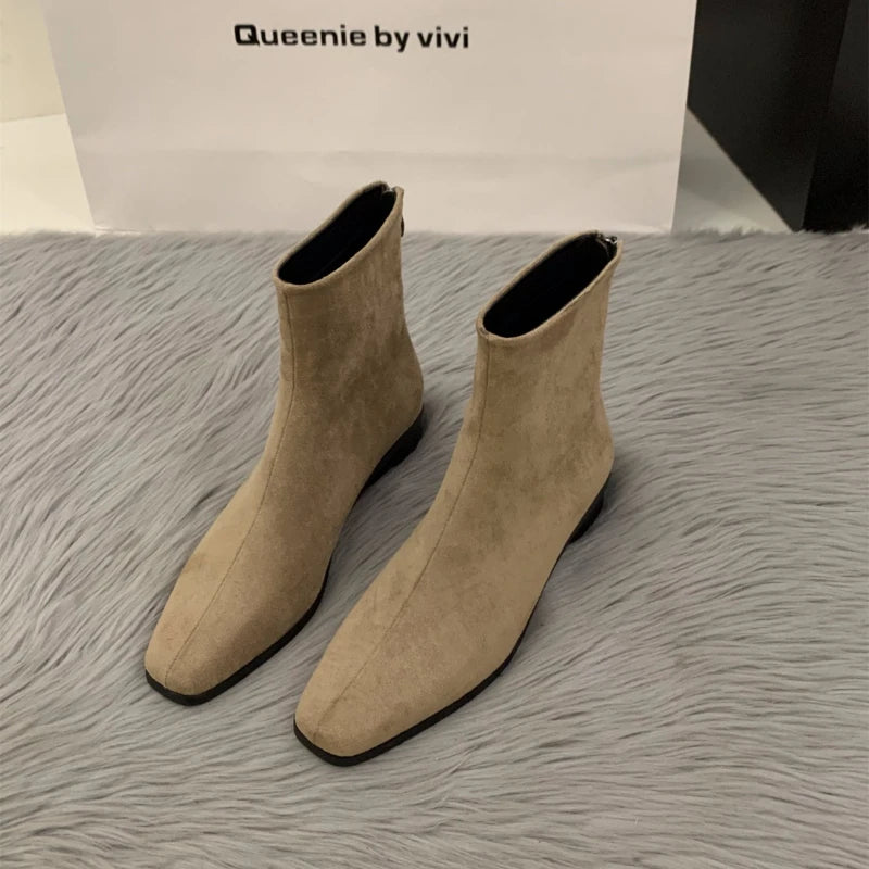 Women's Boots Autumn Luxury Elegant Casual Short Shoes Women's Low Heel Comfortable Short Outdoor Hiking Shoes for Women