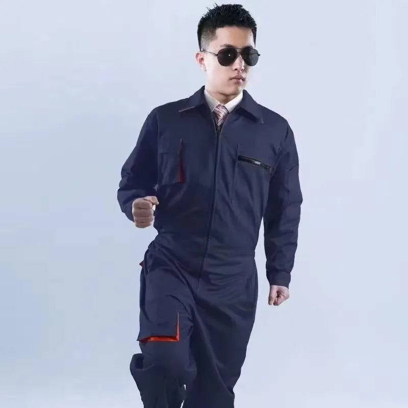Work clothes for men and women, welding clothes, automotive repair workshop technicians, plus size clothing