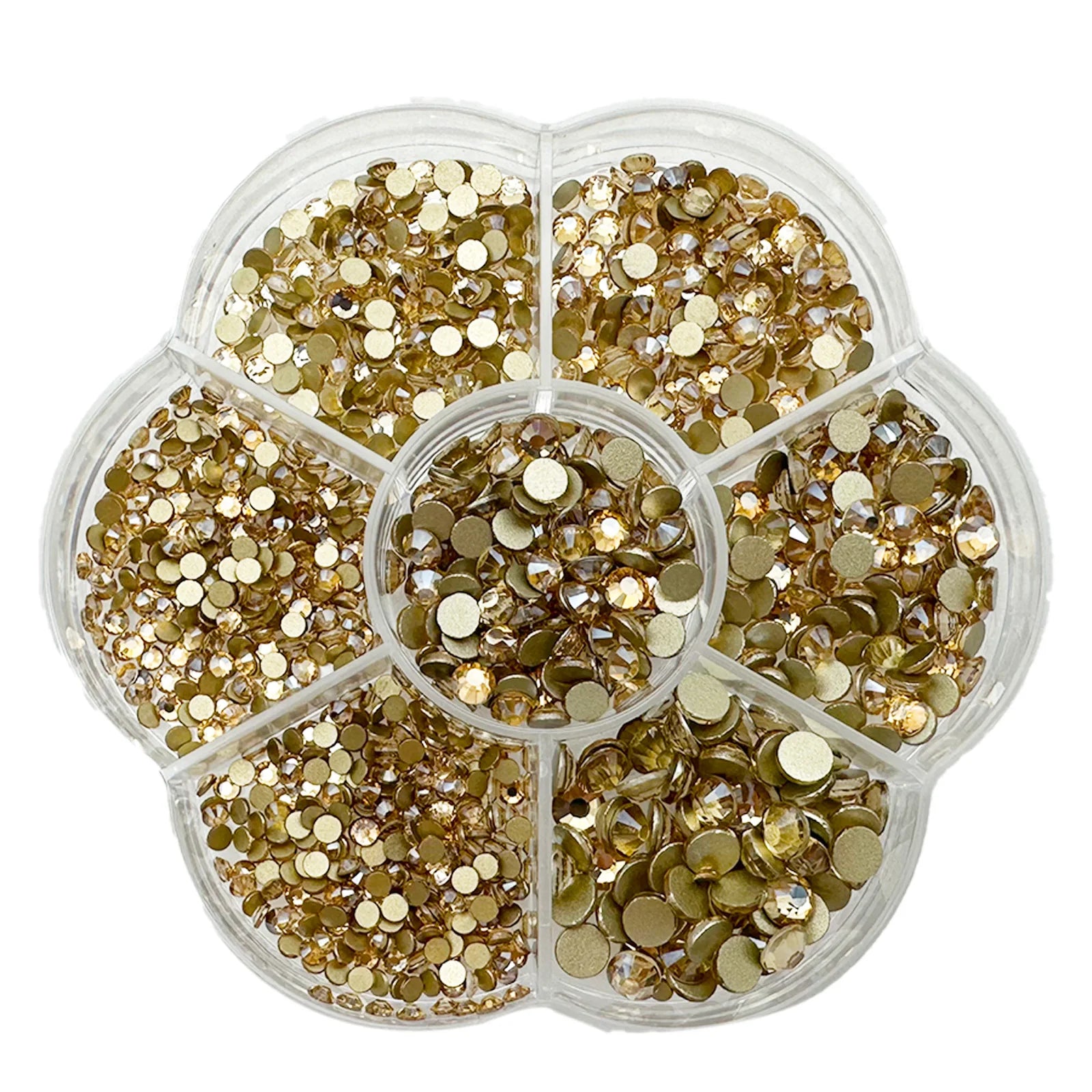 2100pcs Nail Art Rhinestones Flat Back AB White Glass Facial Rhinestones Treasure Flatback Nail Art Decorations