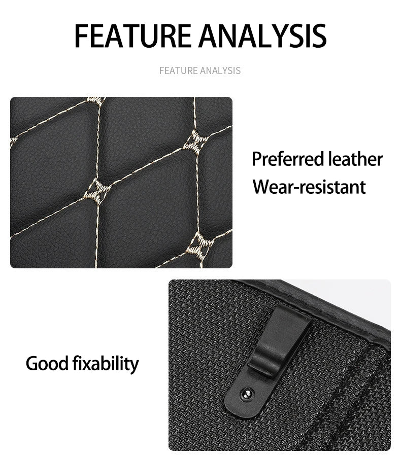 1Pc PU Leather Car Anti-Kick Mats Auto Seat Back Protector Cover For Children Kids Car Back Seat Anti-Dirty Pad Car  Accessories