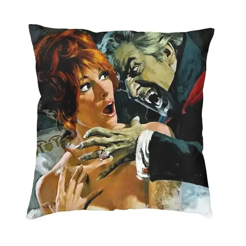 Halloween Inferno Cushion Cover Double Side 3D Print Horror Movie Throw Pillow Case for Sofa Fashion Pillowcase Home Decor