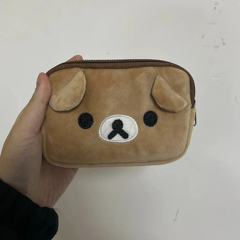 Estuche multiusos Kawaii Rilakkuma Kiiroitori Korilakkuma, monedero, billetera, bolsas de cosméticos, organizador, bolsa de almacenamiento, regalos bonitos