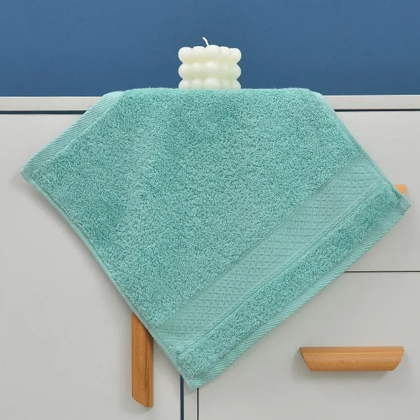 20 Colors Handkerchief Towels High Quality Cotton Small Towel Solid Color Soft Thick 34*34cm for Adults Kids Hand Towels toalhas