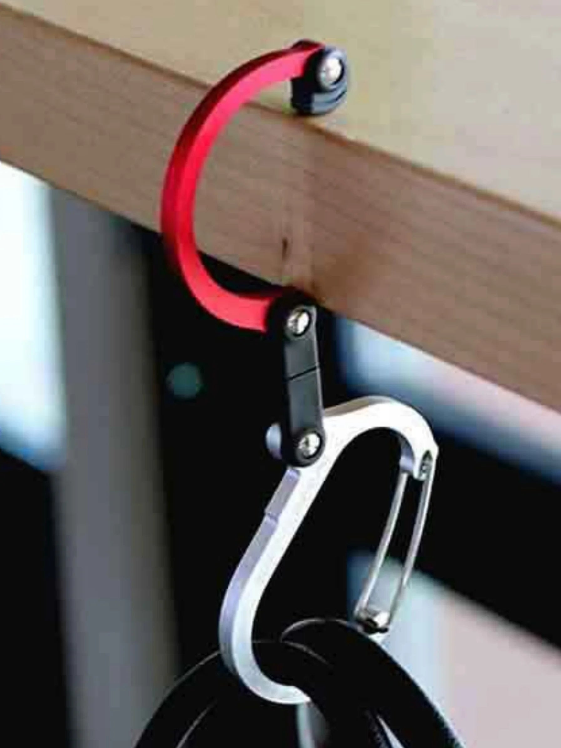 Mountaineering buckle Hybrid Gear Clip - Carabiner Rotating Hook Clip Non-Locking Strong Clips For Camping Fishing Hiking