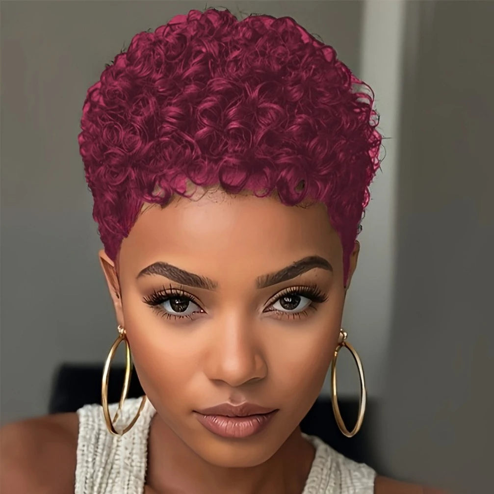 Kinky Curly Pixie Cut Wig