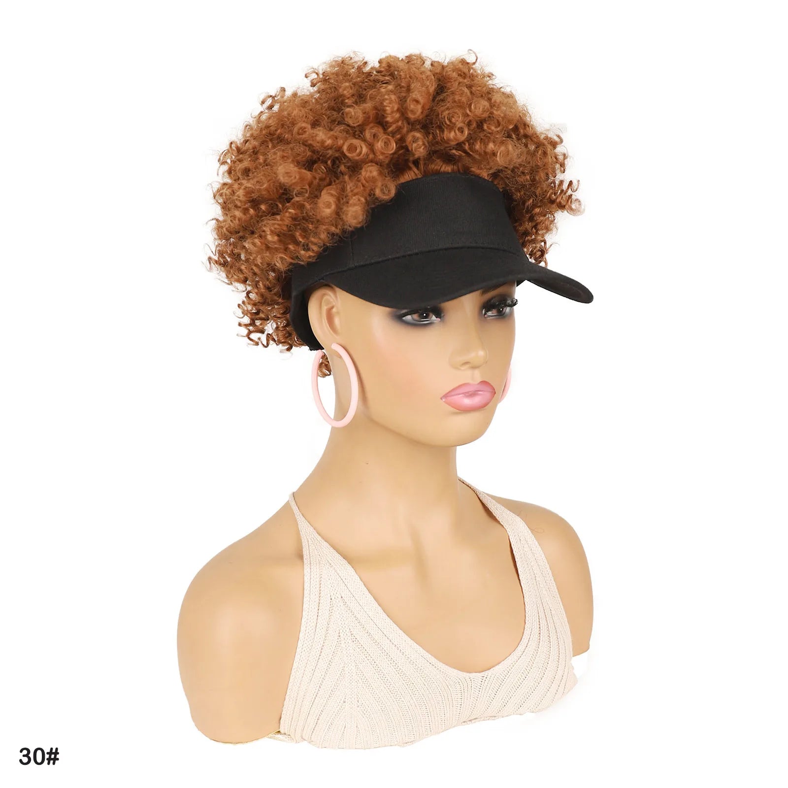Curly Hat Wig