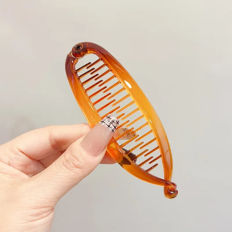 Pinza para el pelo banana mate esmerilada