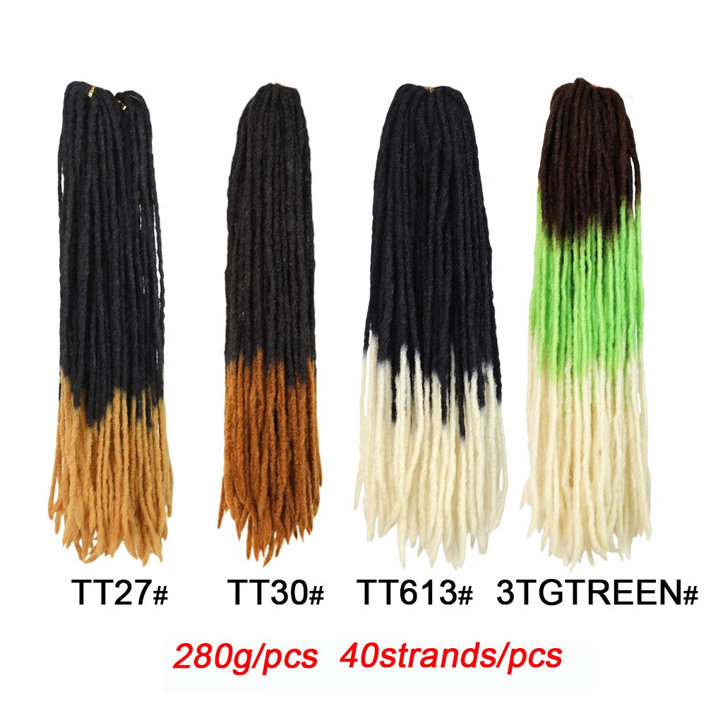 20inch Soft Straight Crochet Hair Braids Synthetic Dreadlocks Extensions Kanekalon Fiber Faux pro Braiding for Black Women