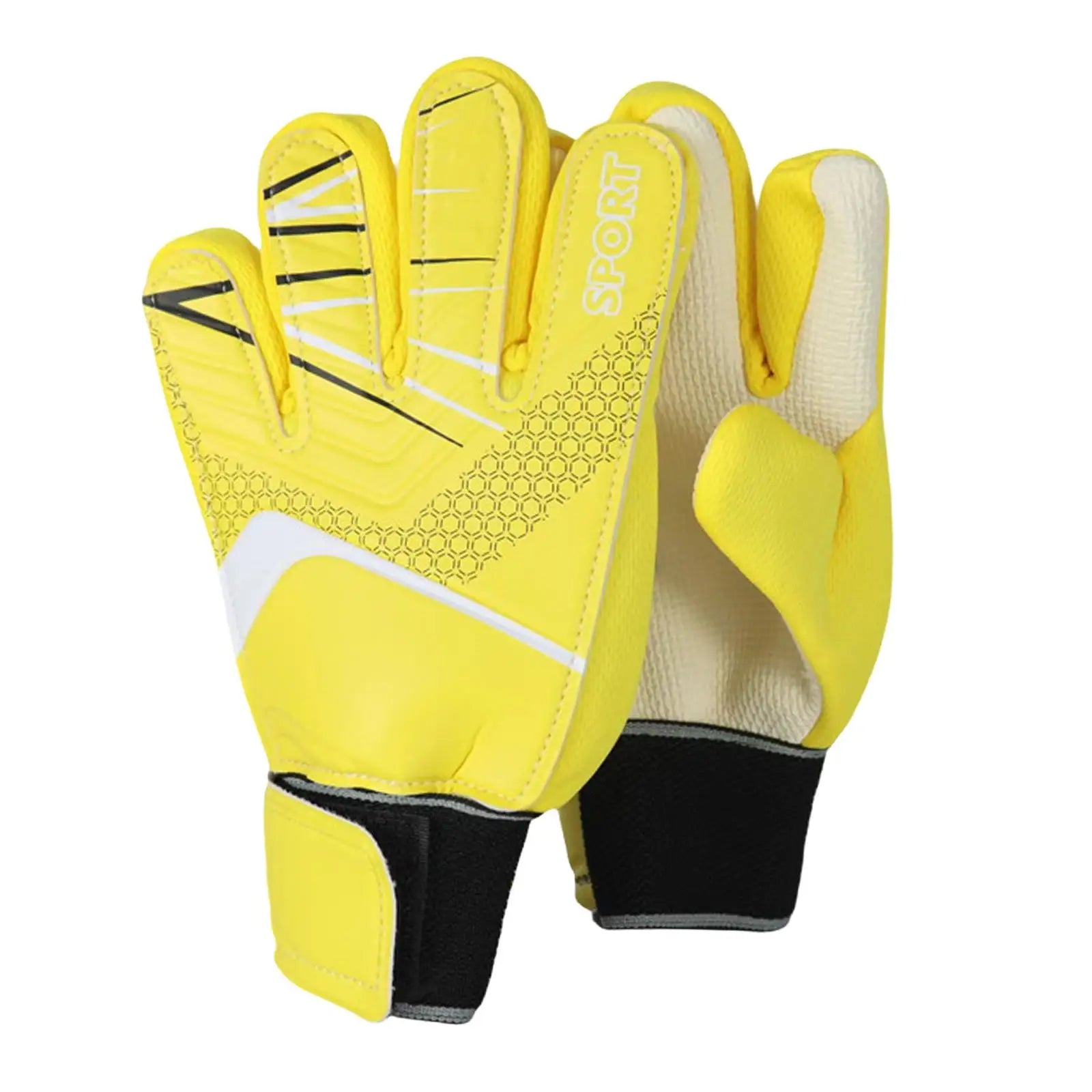 Kids Football Goalkeeper Gloves for Beginner Trendy Sports Supplies Gift Boys and Girls Non Slip Protective Lightweight Mitts