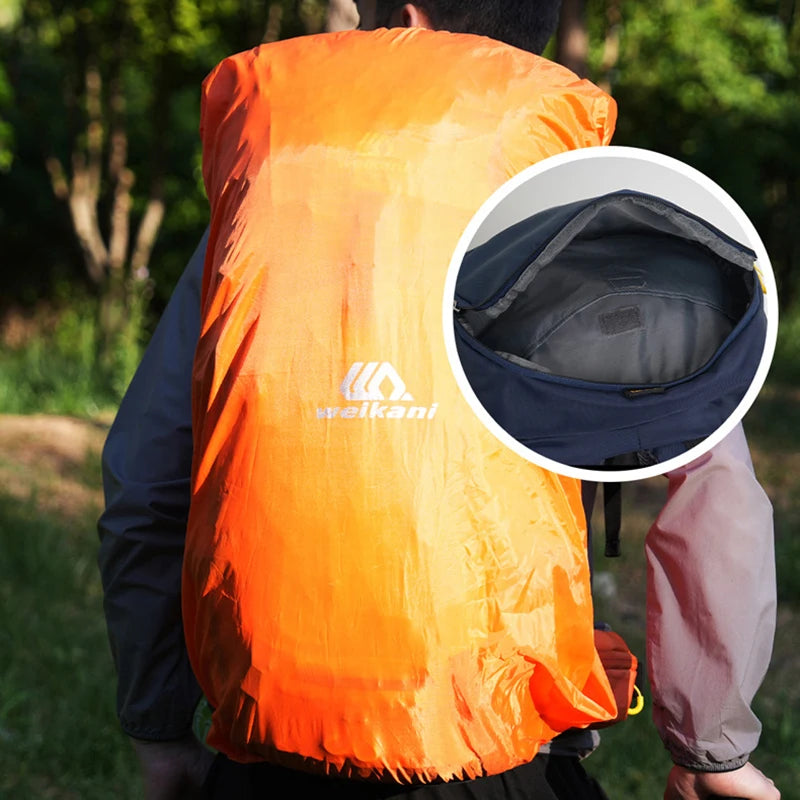 Hiking Backpack With Rain Cover Outdoor Camping Climbing Trekking Bag Large Sport Gear Organiser Daypack Travel Luggage Rucksack