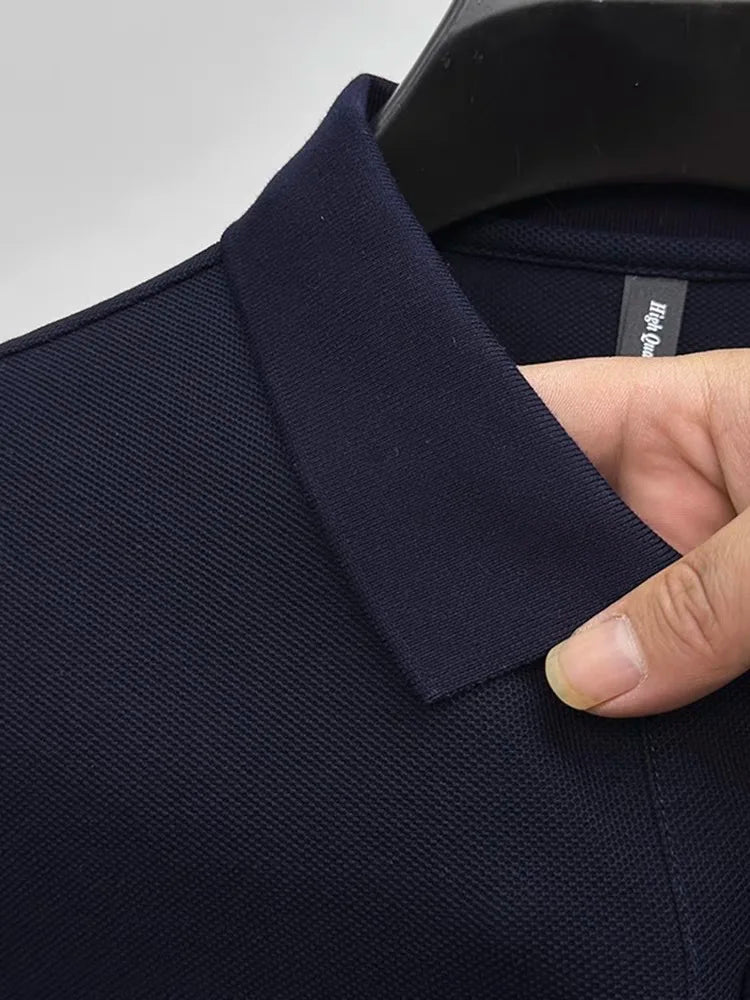 Luxury Brand Men Short Sleeve Polo Shirt Summer New Exquisite Horse Embroid Lapel T-shirt Business Leisure Men clothing Top