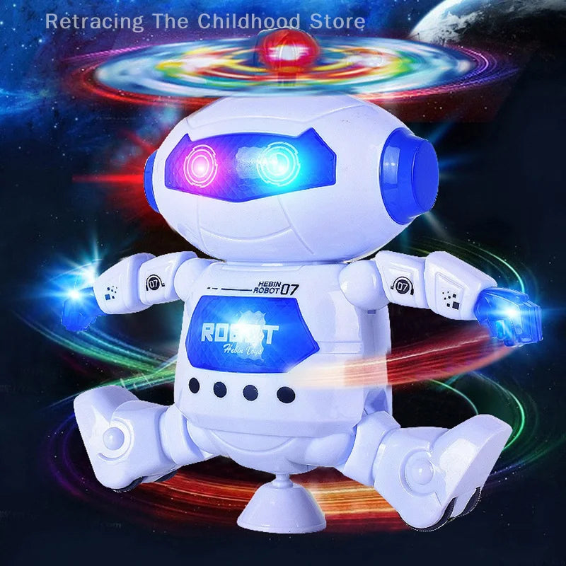 Robot dansant pour enfants – Jouet amusant rotatif, musical et lumineux (LED)