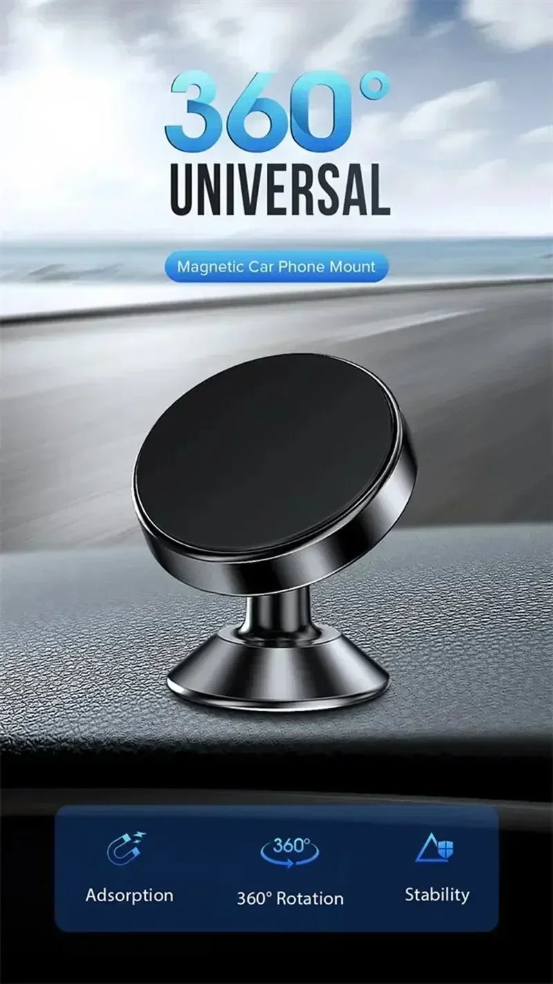 Support magnétique de téléphone portable pour voiture, support de tableau de bord pour smartphone, GPS, pour iPhone, Xiaomi, Samsung, LG