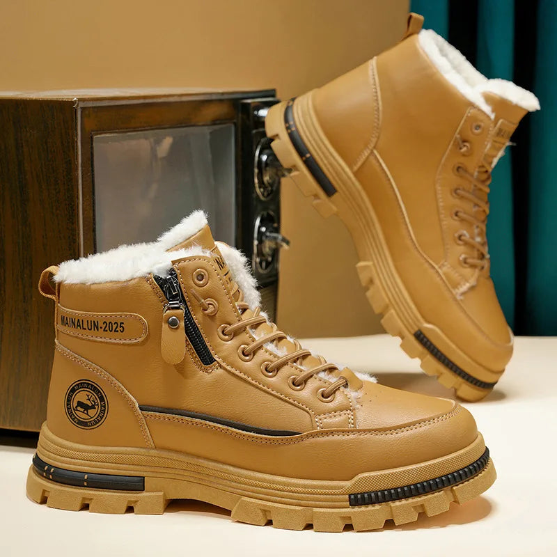 Men’s British-Style Winter Work Boots