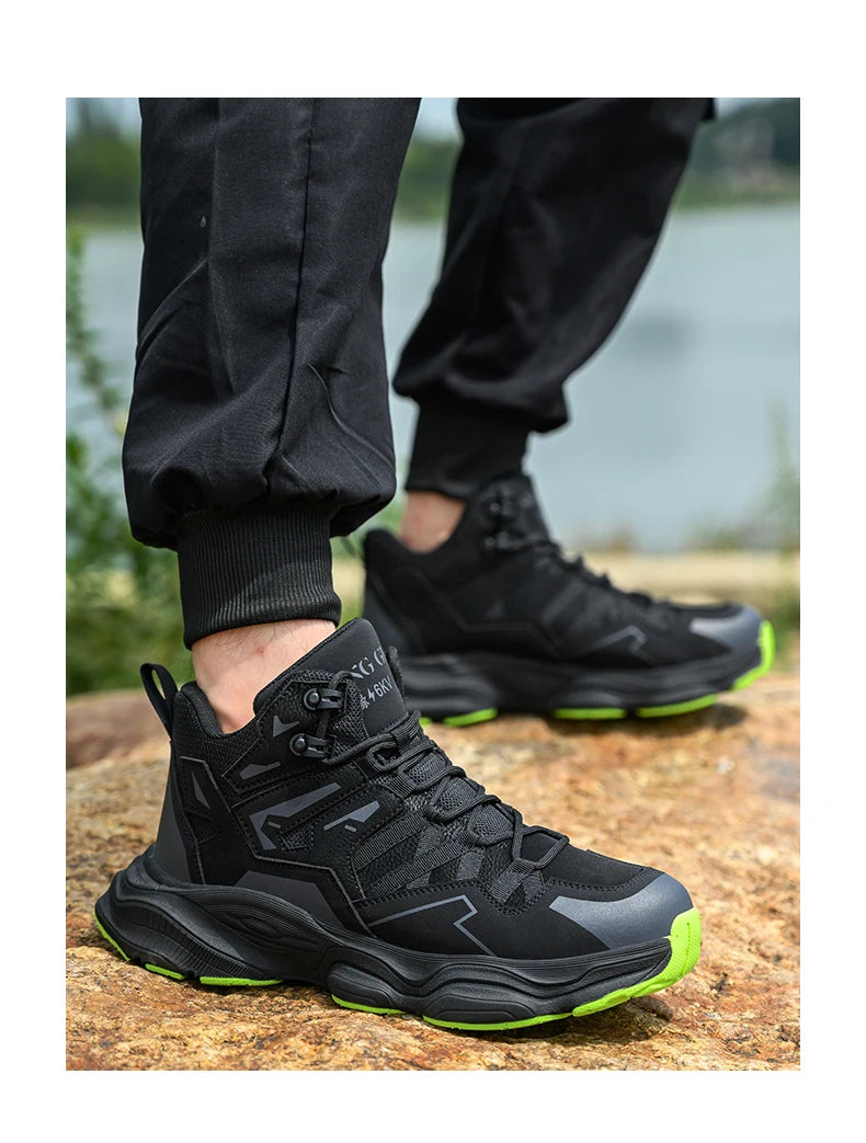 Work Safety Shoes For Men Breathable Indestructible Boots Non-slip Industrial Construction Shoes Male Footwear Protective Boots