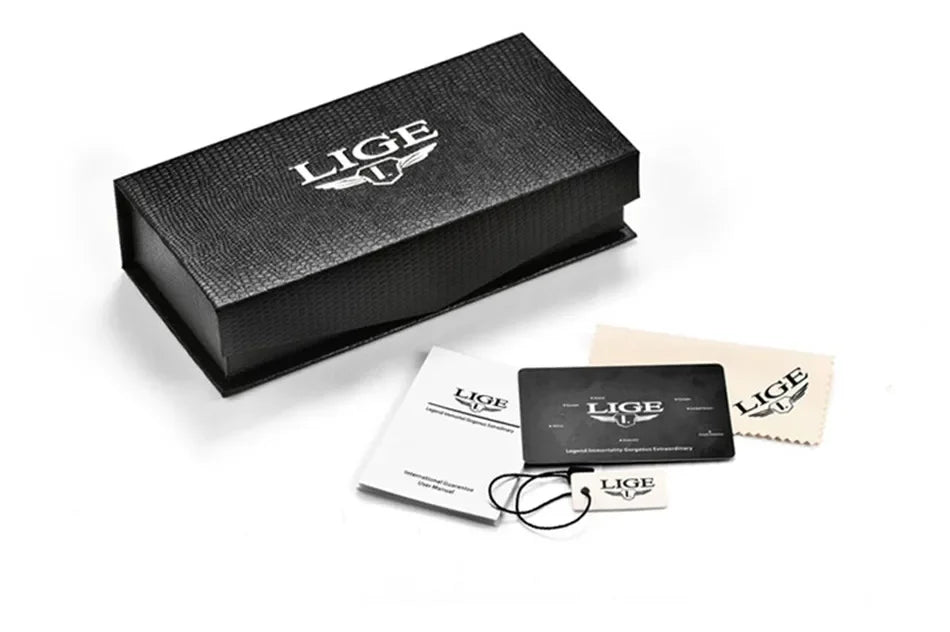 LIGE New Waterproof Watches Women Fashion Women's Bracelet Watch Top Brand Luxury Date Quartz Watch for Women Relogio Feminino