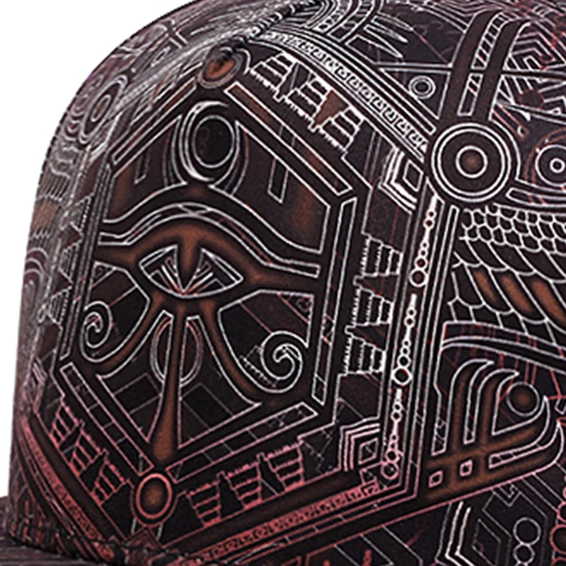 New Fashion Baseball Cap Men Cool Hip Hop Caps Adult Cartoon Characters Horus Print Snapback Hats Men Women Sun Hats