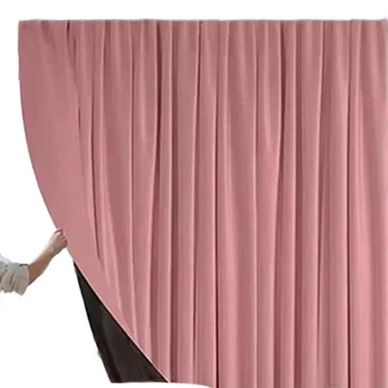 Cortinas opacas de alta opacidad para ventana de dormitorio con gancho, balcón, protección solar, partición para sala de estar, cortinas de privacidad